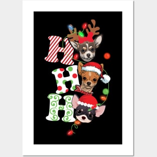 Ho Ho Ho Chihuahua Posters and Art